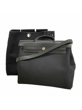 Hermes Herbag Toile And Leather Mm #310501H16B